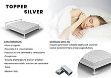 Elegant Topper Imbottito e Trapuntato sottoposto al Trattamento Silver, Bianco, Una Piazza e Mezza, 120x195cm