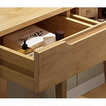 DD&QG Tavolo da Trucco con 2 Cassetti Scorrevoli,Toeletta con Specchio di Attenuazione Touch Screen,Moderno Camera da Letto Tavolo Cosmetici Specchio E Set di Sgabello-Noce 80x40x126cm(31x16x50inch)