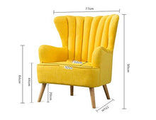 LYQZ Semplice Divano Singolo Tessuto Posteriore Sedia Divano Pigro Camera da Letto Soggiorno Ufficio Tempo Libero Comodo Sedile 77 × 52 cm (Color : Flower)