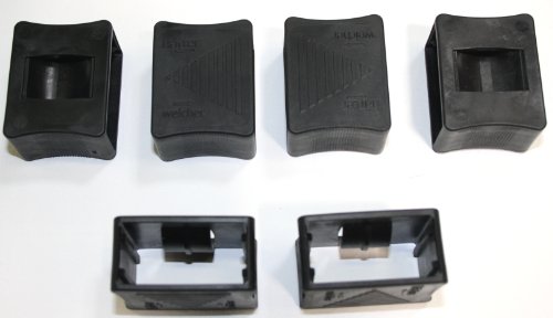 wiedergutschlafen Set di 10 cursori come ricambio per modificare la regolazione della durezza della rete a doghe, 008_40x15,5-19x35 mm