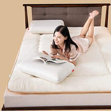 JYMBK Caldo Spesso Materasso Multi-Scopo Doppia Portatile Singolo Dormire Mat Pavimento Tatami Pad Pieghevole Morbido Confortevole Peluche Materassino Bianca 100x200cm(39x79inch)