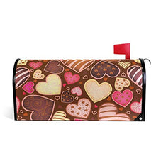 San Valentino Cioccolato Sweetmeat Heart Wedding Mailbox Covers Magnetico Giardino Cantiere Casa Decor Dimensioni Standard 53,3 cm x 45,7 cm