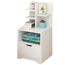 MMWYC Comodino Comodino semplice bagagli Piccolo comodino Governo di immagazzinaggio multifunzionale moderno semplice Camera Rack, Bianco, 32.5 * 25.5 60cm * ( Color : White , Size : 32.5*25.5*60cm )