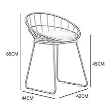 GYPPG Sedia da Pranzo Minimalista Moderna nordica, Sedia per Il Tempo Libero Leggera per la casa Sedia per Il Trucco Balcone Tavolino e Sedia Bar Sedia per Il Tempo Libero dell'hotel, ro