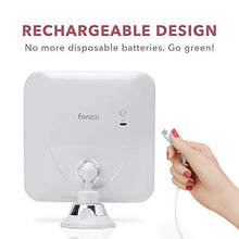 Fancii 10x Specchio Ingranditore per Trucco con Luce LED, Ricaricabile - 3 Modalità di Illuminazione, Dimmerabile, Ventosa Potente, Tocco Intelligente, Specchio Illuminato per Bagno o Viaggio (Mira 2)