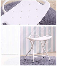 TUHFG Sgabello per Doccia Panca per Doccia e STOFOLISHOWER Sgabelli Bench Bianco Multi Scopo Sgabello Pieghevole Antiscivolo Perfetto per incinti Anziani con Doccia con Doccia