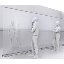 Schermi per l'igiene trasparente Sneezé Guarding per il contatore e la scrivania Piano Startnel Start Sneeze Clear Clear Tarp con stand / 31x79in per caffette negozi al dettaglio Cassiere / con sacche