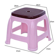 YUDIAN Sgabello in plastica Sgabello Piccolo Ispessito Sgabello da Bagno Moda Sgabello per Scarpe per Uso Domestico Sgabello Basso Sgabello per Sgabello Quadrato Antiscivolo per Adulti (Colore: D)
