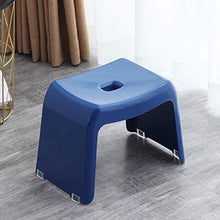 FSYGZJ Poggiapiedi Sgabello Sgabello Sgabello Sgabello in plastica Sgabello Quadrato per Uso Domestico Cambia Scarpe Piccola Panca Sedia da Soggiorno Sgabello Antiscivolo per Bagno per Adulti (Colo
