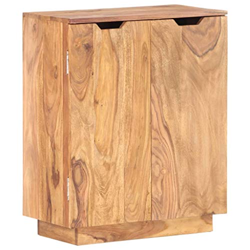 vidaXL Legno Massello di Sheesham Credenza Madia Mobile Basso Armadio Armadietto Mobili Arredo Arredamento Cassapanca Portaoggetti 60x33x75 cm