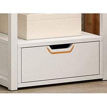 MMWYC Comodino Studio Camera Addensare Domestica Locker Semplice di Legno Solido di pompaggio Bagno Corri (Color : White)