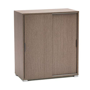 Armadietto mobiletto assemblato per bagno camera da letto (Rovere grigio, cm 75 x 38 x 85 h)