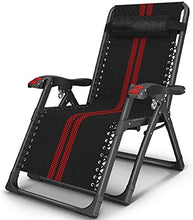 CDFC Sedie Pieghevoli Sedia da Pranzo Individuale Sedia da Pranzo Siesta Multifunzionale Letto Nero e Rosso Portable Lazy Beach SED Seden Sedia Sedia reclinabili con Doppio Roller Massa