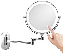 ZCY Specchi da Bagno Specchio da Parete a LED, Specchio per Trucco Specchio da Parete Regolabile con ingrandimento 10X Specchio bifacciale con Regolazione del Tocco