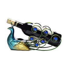 LHQ-HQ Wine Rack bottiglia di vino della cremagliera creativa del vino del metallo della cremagliera del pavone bottiglia di personalità della cremagliera del vino della casa della decorazione di moda