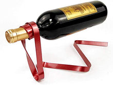 Unknow Portabottiglie Galleggiante per Vino Sospensione Anti-gravità Portabottiglie Portabottiglie in Ferro per portabottiglie da Tavolo da Bottiglia Singola, Viola