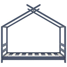 FAMIROSA Giroletto per Bambini Grigio in Massello di Pino 70x140 cm-9613