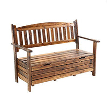Legno massiccio anticorrosivo per esterni Banchi di stoccaggio, Ampio box da giardino con schienale e braccioli, mobili da giardino, Perfetta conservazione attrezzi da giardino e giochi da piscina