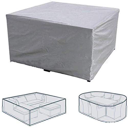 N / A Copertura Impermeabile per Esterni mobili in Rattan Sedia Divano Tavolo Cubo Antipioggia parapolvere Esterno terrazzo, 45x40x25cm