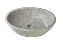 Yuchengstone - Lavabo grande in marmo pregiato, forma ovale, colore: verde chiaro, dimensioni: L50cm, B35cm, H15,8cm, peso: ca. 19 kg