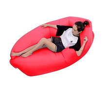 HongTeng Divani Sofà Gonfiabile all'aperto del sofà dell'Aria del sofà della Spiaggia del sofà della Luce del sofà Gonfiabile all'aperto Portatile del Cuscino 235 × 70cm (Color : Red)