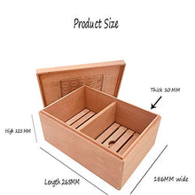 YYYUR Grande capacità Scatola di sigari, Moderna e Semplice del Cedro Cigar Idratante, 75 sigari, Corsa della casa Cigar Box alcolizzazione