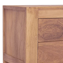 vidaXL Comodino 40x30x50 cm in Legno Massello di Teak