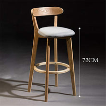 Ljings - Sgabello da bar moderno, altezza bancone da cucina per pub, bar, patio, bar, bar, sedie con schienale, colori diversi, 60 cm, grigio chiaro, lino