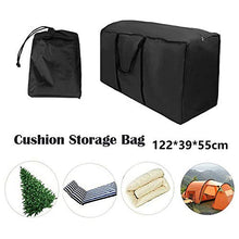 TOCYORIC 210D Oxford Borsa da Giardino Grande Borsa da Giardino Impermeabile Borsa per Cuscino da Viaggio Custodia Leggera con Cerniera per Casa e Patio Albero di Natale(120 * 40 * 55cm)