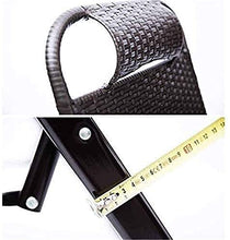 PAKUES-QO Reclinabile Rattan Sedia reclinabile Pieghevole Gravity Sedie Zero Lettini da Sole Sedie a Sdraio Relaxer Giardino Spiaggia Marrone Regolabile