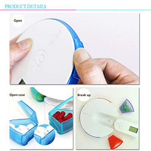BrilliantDay Portapillole Elettronico Scatola Della Pillola con 7 Scomparti Dispenser automatico pillola con Orario e Sveglia Portatile per Viaggio Campeggio Lavoro#1