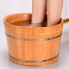 NUBAOgy Vasca per Pediluvio in Rovere per Adulti Vasca per Pediluvio in Legno Vasca per Pediluvio in Pedicure Vasca Idromassaggio per Massaggi Cura della Salute Regalo 25 Cm