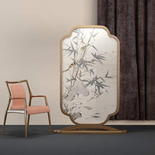 Room Screen Even Divisorio per Sala Schermo a Pannello, Schermo Unico Classico Classico Cinese, divisorio per Sala da Pranzo Indipendente Orientale in Legno massello Naturale