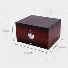 Scatola di sigari Cedar Wood Sigaro Humidificatore Sigaretta Caso di custodia Scatola di stoccaggio / vassoio Hygrometro Humidificatore Humidificatore di grande capacità Humidor Humidor in legno porta