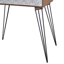 AYNEFY Tavolino con Cassetto in MDF, Comodino Camera da Letto Marrone Moderno con Cassetto Tavolino Soggiorno Salotto in Legno e MDF Laterale da Divano 44 x 30.5 x 57.5 cm
