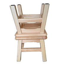 Sgabello in legno massello (2 pezzi), sgabello basso quadrato Sgabello per cambio scarpe, non facile da deformare, adatto per cucina, bagno, giardino, con spesso tappetino antiscivolo/A / 30x3
