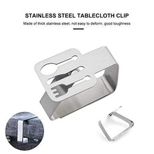 Clip per tovaglia,8 pezzi porta tovaglie in acciaio inossidabile,morsetti per tovaglia adatti per picnic all'aperto,morsetti per copritavolo ispessiti per hotel,caffè,famiglia,campeggio,matrimonio