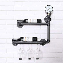 DJSMjbj Wine Rack a Parete Ferro Wine Rack Mensola Scaffale Decorativi for Pranzo Holder Glass Room Ripiani