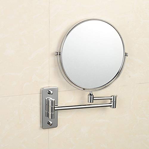 DKEE Specchio per Il Trucco Specchio Bagno Specchio in Rame Pieghevole Specchio di Bellezza personalità Anteriore E Posteriore A 360 Gradi Rotante Parete Appeso Specchio di Ingrandimento Specchio D'a