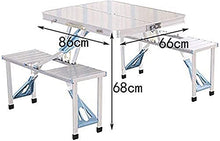 CASTOR Tavolo da Picnic all'aperto Scrivania Portatile da tavola Pieghevole in Alluminio Portatile all'aperto BBQ Party Table