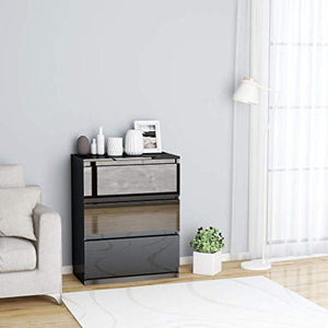 XHCP Credenza, Comodino, Comodino, Divano Letto, Mobile Laterale per Soggiorno Camera da Letto Camera da Letto Sonoma Rovere 60x35x76 cm truciolare