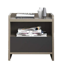Comodini Camera da letto / soggiorno / sala studio Legno Governi di immagazzinaggio di moda Comodino Camera da letto mobili comodini Comodino con cassetto ( Colore : Grigio , Dimensione : 43X40X50CM )