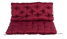 Meerweh Mare WEH Palette Cuscino con Schienale Circa 120 x 140 x 10 cm Cuscino per Euro Palette, Rosso, 20065