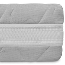 Baldiflex Emporio Materasso Singolo Memory 3 Strati Arcobaleno Deluxe, 80x190 H 22cm, 6 cm Memory e 15 cm Water, Rivestimento Silver Safe