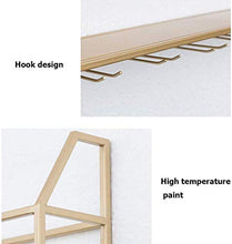 Yxsd Stemware Rack in metallo da appendere alla parete per bottiglie di vino, portabottiglie in metallo per la casa e la cucina