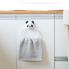 Guiping - Portasciugamani da parete per bagno, bagno, WC, bambino, con motivo animale, per casa, cucina, con anello (colore: cucciolo)