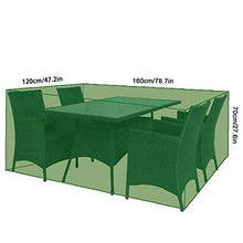 Mobili Da Giardino Rettangolare Scudo Protettivo in Poliestere Verde Meteo Impermeabile Resistente Per I Rifornimenti Outdoor Patio Da Giardino