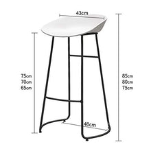 SHIJING Sgabelli Cucina Moderni Sgabelli da Bar in Ferro battuto Nordico | per Counter Cafe Kitchen Breakfast Pub | Sgabello da Bar Creativo Semplice per Il Tempo Libero | Carico Massimo 200 kg