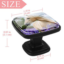 Cavallo di lavanda 4 PCS Pomelli per Porta, Pomolo per Mobile, Pomelli per Mobili con Viti, Maniglia per Armadietto, Pomelli per Porta, Pomelli per Cassetti per Porta, Armadio, Cassetto e Credenza