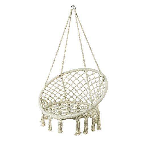 SoBuy Amaca da Giardino o casa Poltrona sospesa per 1 Persona in Cotone capacità 150 kg OGS42-MI